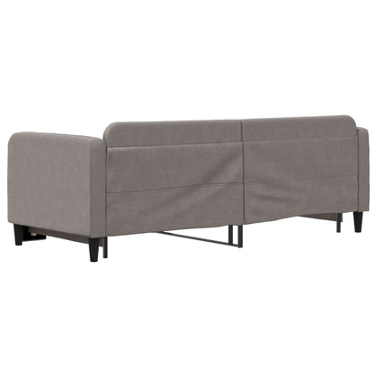 Divano Letto con Letto Estraibile Tortora 80x200 cm Tessuto - homemem39