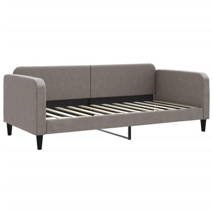 Divano Letto con Letto Estraibile Tortora 90x200 cm in Tessuto