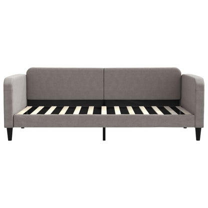 Divano Letto con Letto Estraibile Tortora 90x200 cm in Tessuto