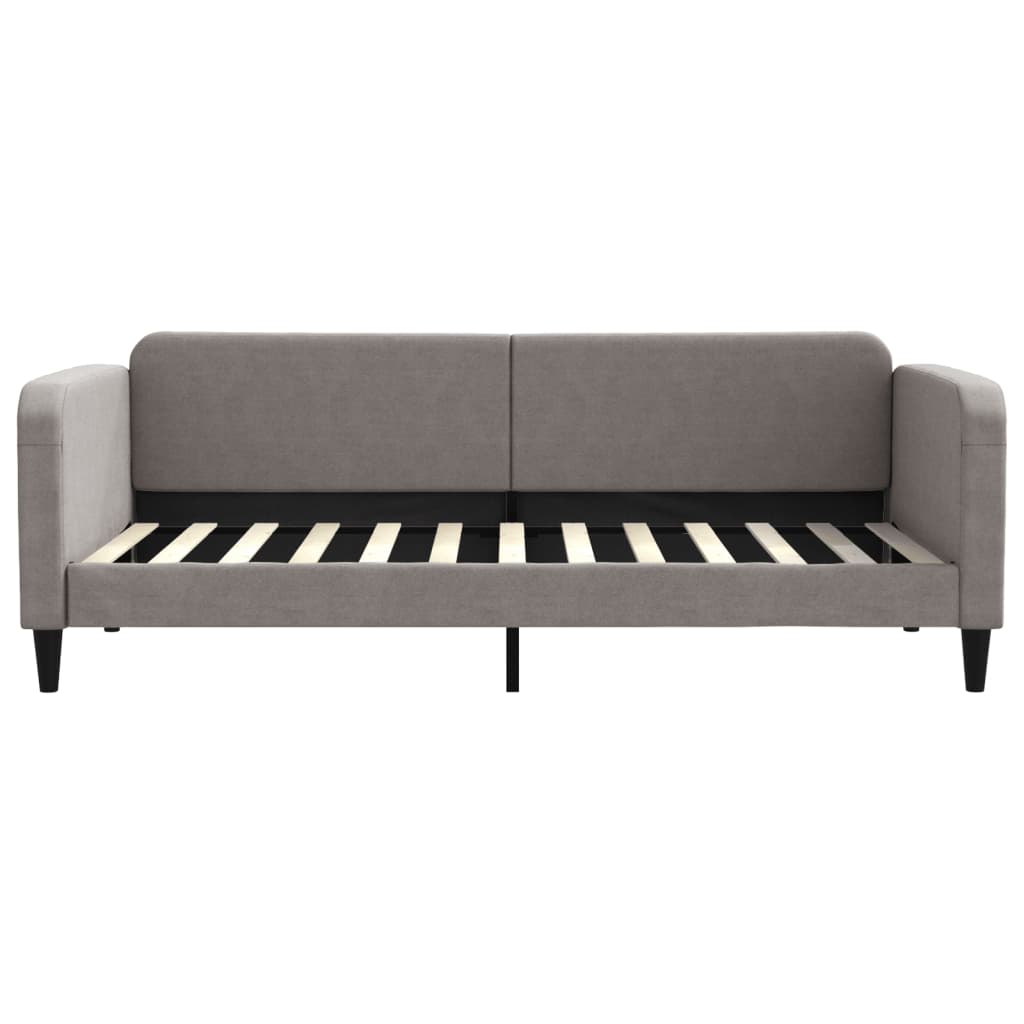Divano Letto con Letto Estraibile Tortora 90x200 cm in Tessuto
