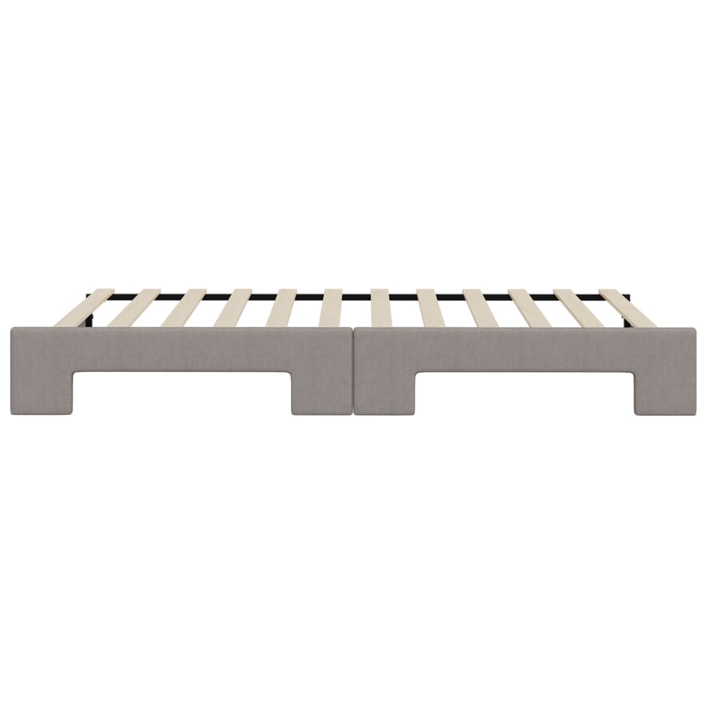 Divano Letto con Letto Estraibile Tortora 90x200 cm in Tessuto
