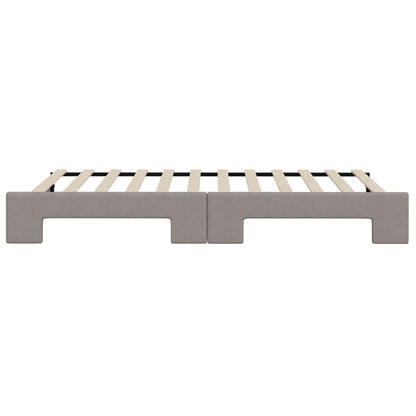 Divano Letto con Letto Estraibile Tortora 90x200 cm in Tessuto