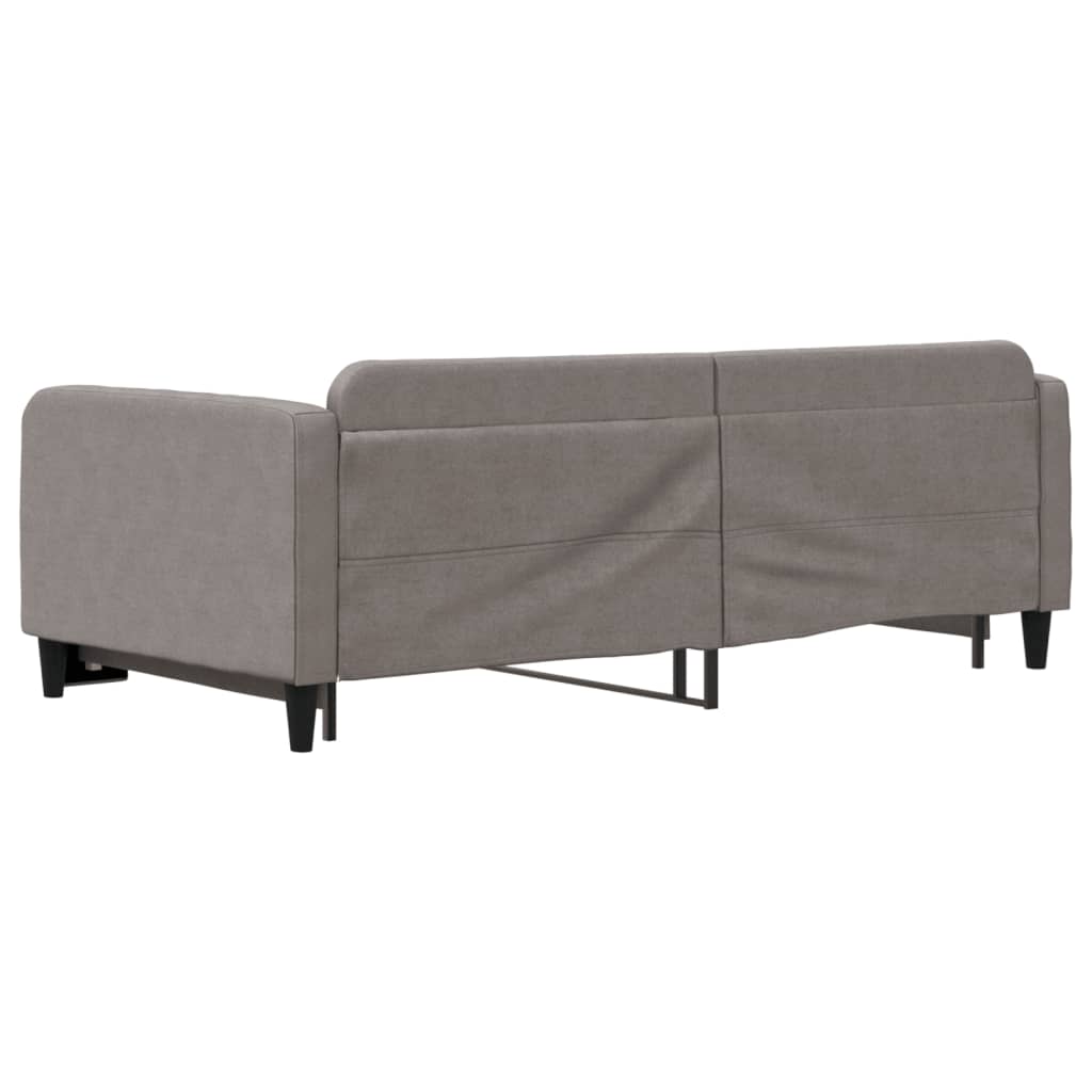 Divano Letto con Letto Estraibile Tortora 100x200 cm in Tessuto - homemem39