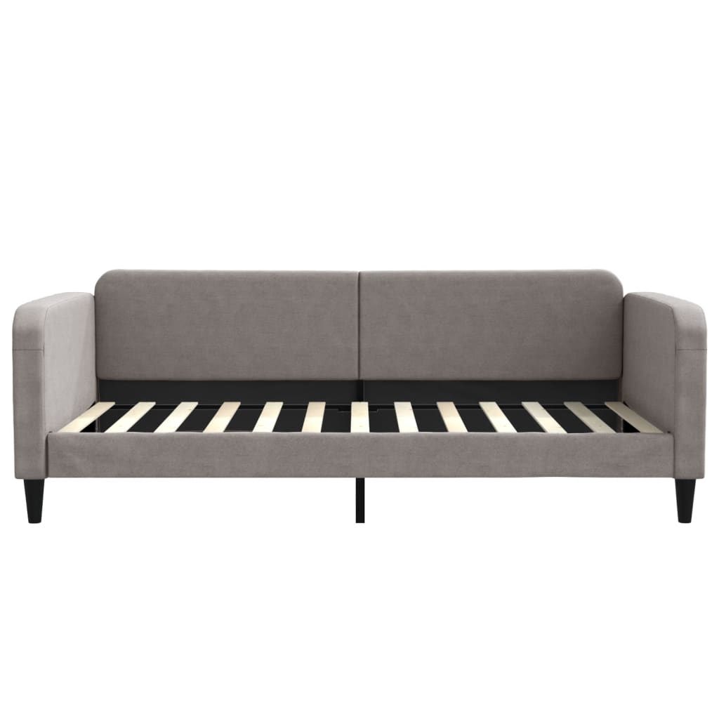 Divano Letto con Letto Estraibile Tortora 100x200 cm in Tessuto