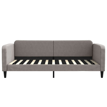 Divano Letto con Letto Estraibile Tortora 100x200 cm in Tessuto
