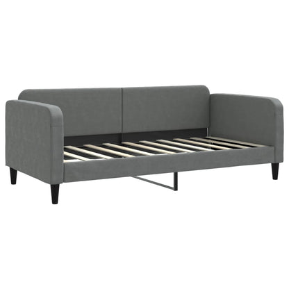 Divano Letto con Letto Estraibile Grigio Scuro 90x190cm Tessuto - homemem39
