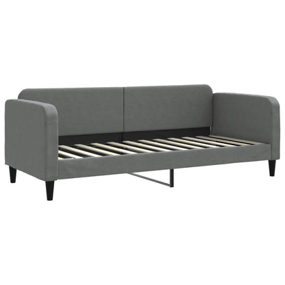 Divano Letto Estraibile Cassetti Grigio Scuro 80x200cm Tessuto - homemem39