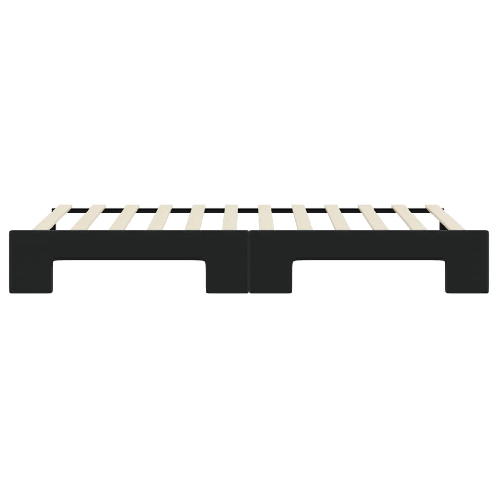 Divano Letto con Letto Estraibile Nero 80x200 cm in Velluto | homemem39