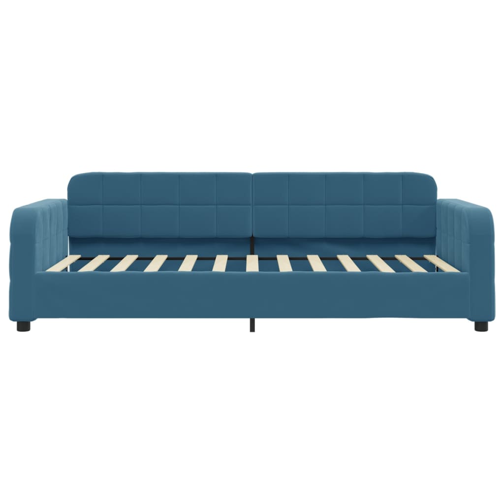 Divano Letto con Letto Estraibile Blu 100x200 cm in Velluto - homemem39