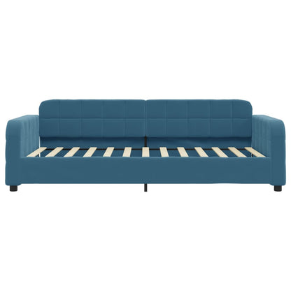 Divano Letto con Letto Estraibile Blu 100x200 cm in Velluto - homemem39