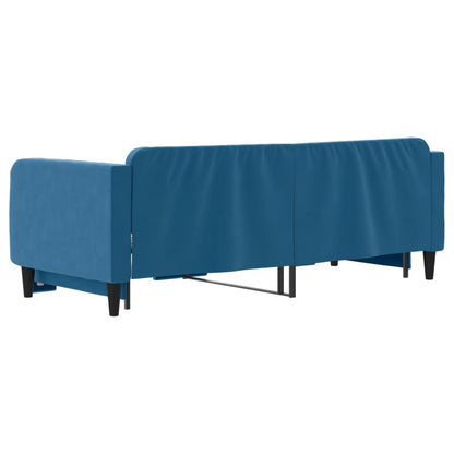 Divano Letto con Letto Estraibile Blu 80x200 cm in Velluto - homemem39