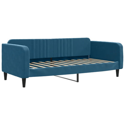 Divano Letto con Letto Estraibile Blu 90x200 cm in Velluto - homemem39