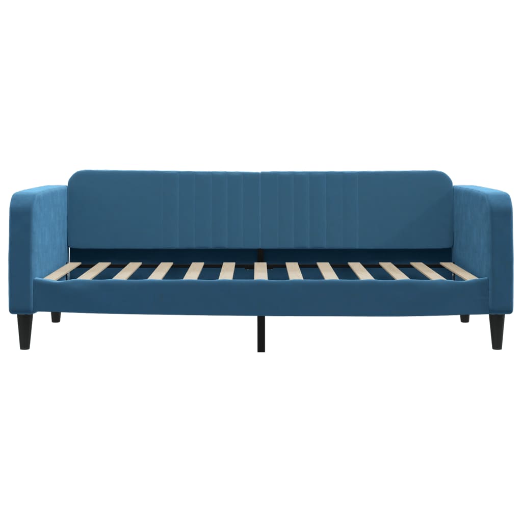 Divano Letto con Letto Estraibile Blu 90x200 cm in Velluto - homemem39