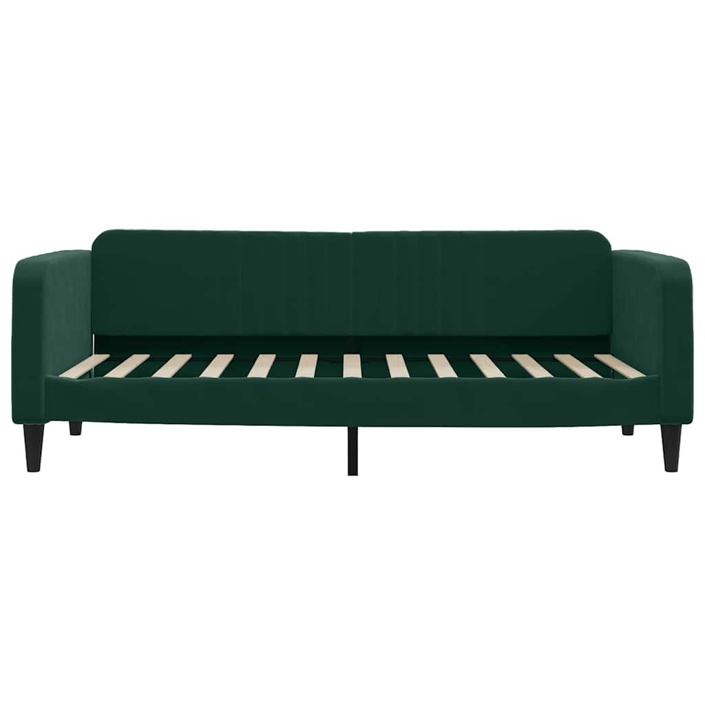 Divano Letto con Letto Estraibile Verde Scuro 90x200cm Velluto | homemem39
