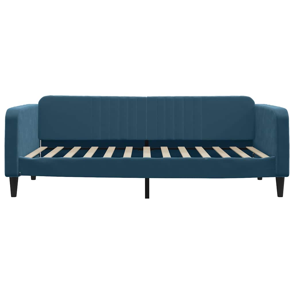 Divano Letto con Letto Estraibile Blu 100x200 cm in Velluto | homemem39