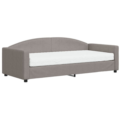 Divano Letto con Materasso Tortora 90x200 cm in Tessuto - homemem39