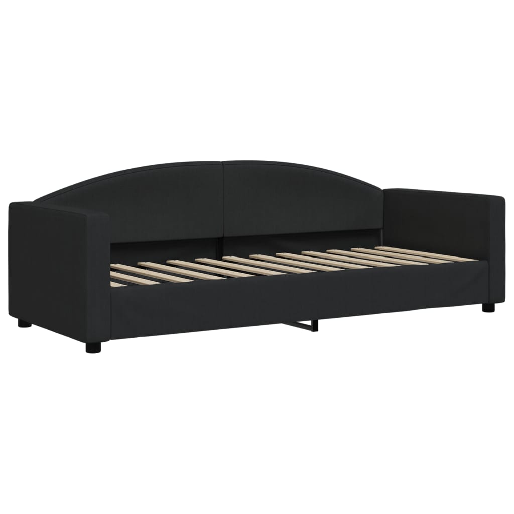 Divano Letto con Letto Estraibile Nero 80x200 Tessuto - homemem39