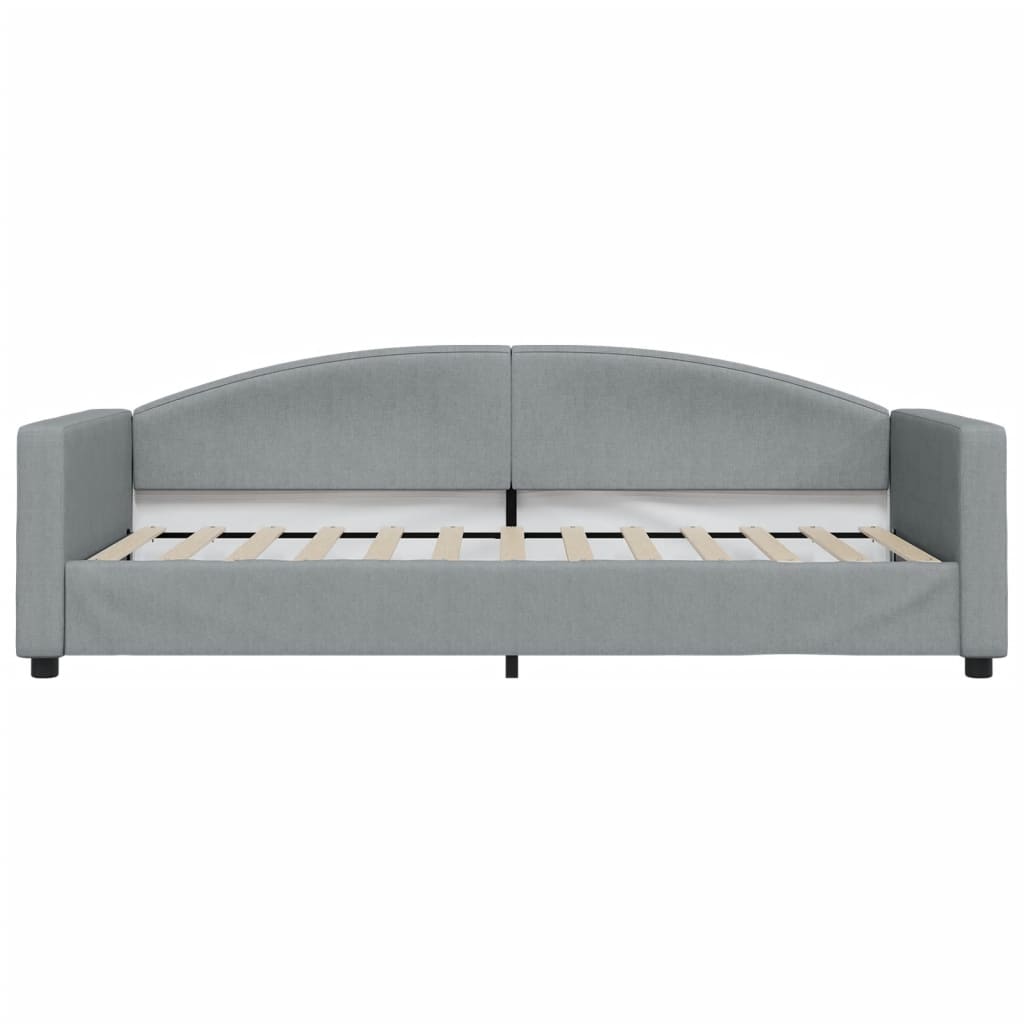 Divano Letto con Letto Estraibile Grigio Chiaro 90x200 Tessuto - homemem39