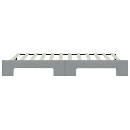 Divano Letto con Letto Estraibile Grigio Chiaro 100x200 Tessuto - homemem39