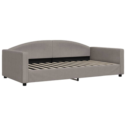 Divano Letto con Letto Estraibile Tortora 100x200 cm in Tessuto