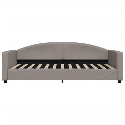 Divano Letto con Letto Estraibile Tortora 100x200 cm in Tessuto