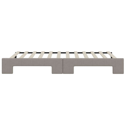 Divano Letto con Letto Estraibile Tortora 100x200 cm in Tessuto