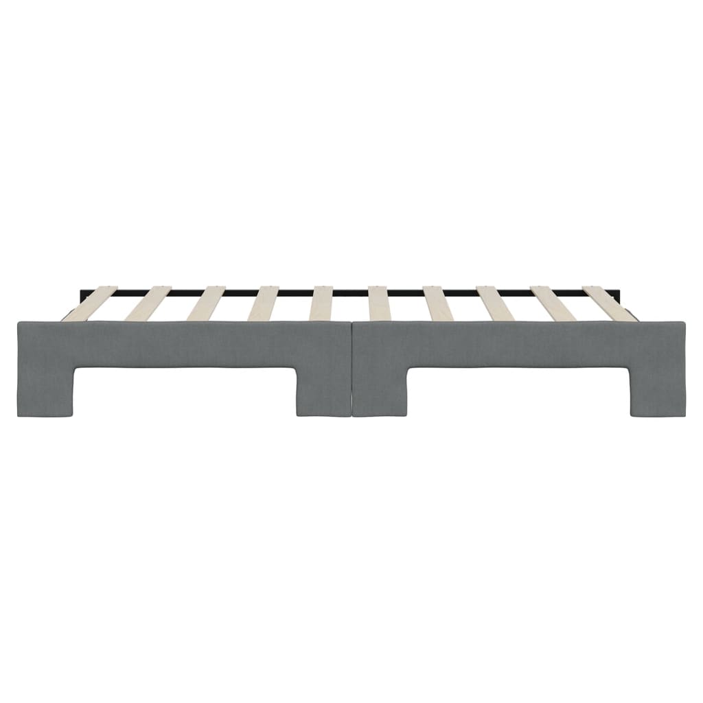 Divano Letto con Letto Estraibile Grigio Scuro 90x190cm Tessuto | homemem39
