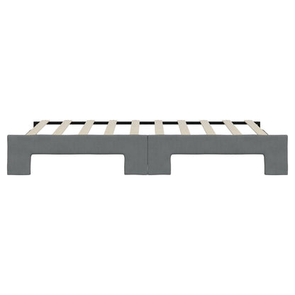 Divano Letto con Letto Estraibile Grigio Scuro 90x190cm Tessuto | homemem39