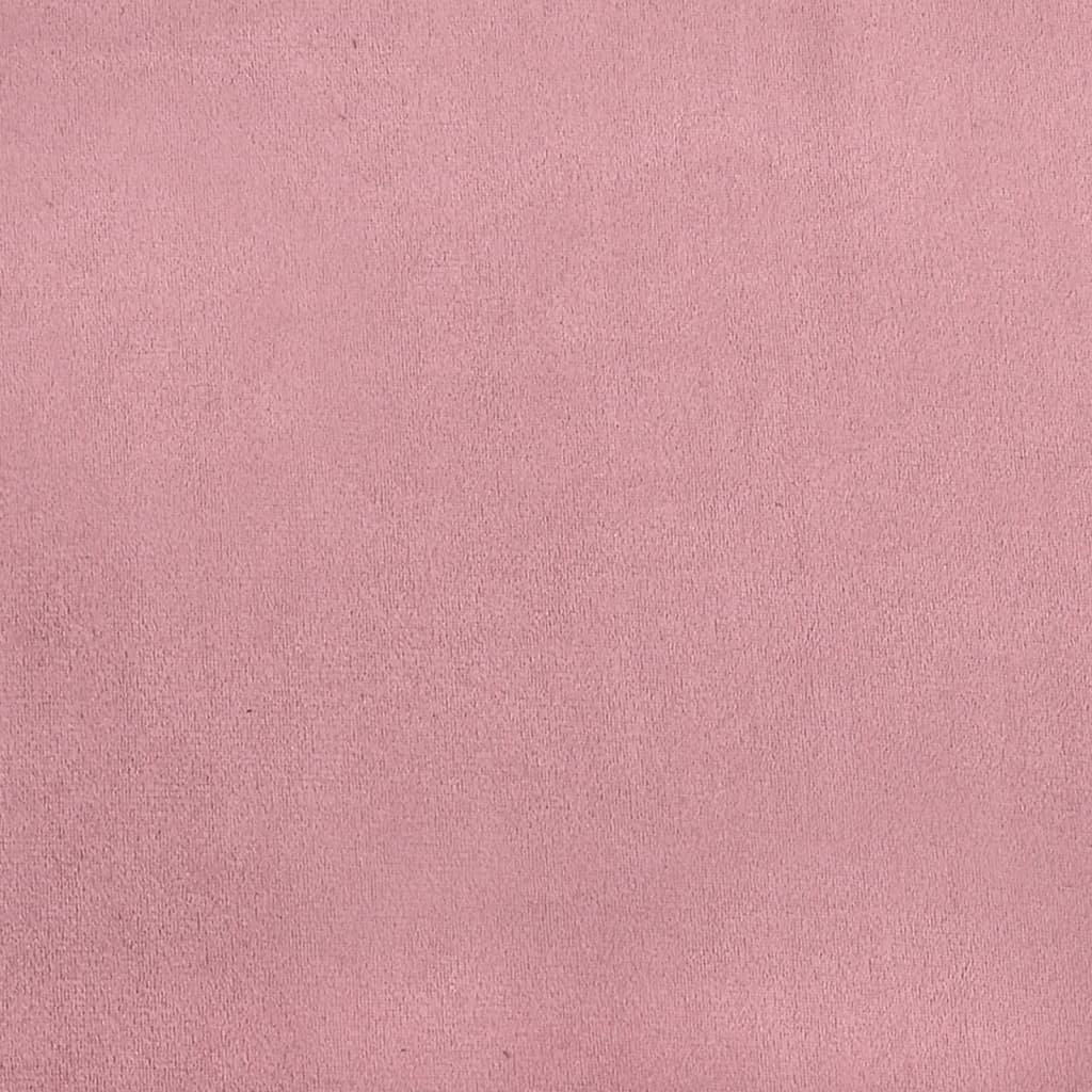 Divano Letto con Materasso Rosa 90x200 cm in Velluto - homemem39