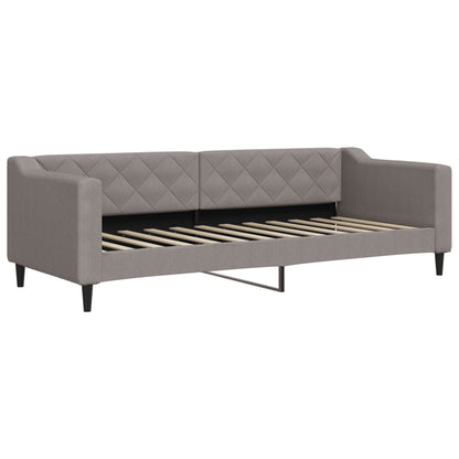 Divano Letto con Materasso Tortora 80x200 cm in Tessuto