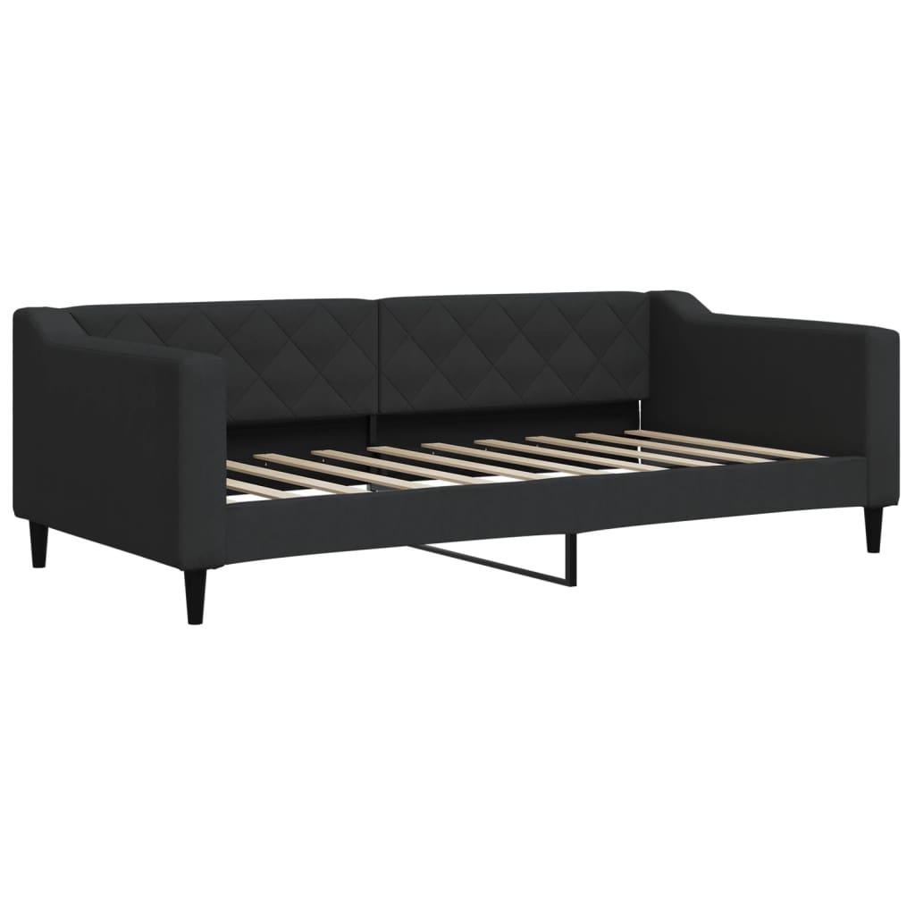 Divano Letto con Materasso Nero 90x190 cm in Tessuto | homemem39