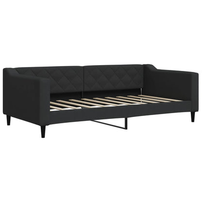 Divano Letto con Materasso Nero 90x190 cm in Tessuto | homemem39