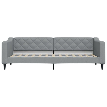 Divano Letto con Letto Estraibile Grigio Chiaro 80x200 Tessuto - homemem39