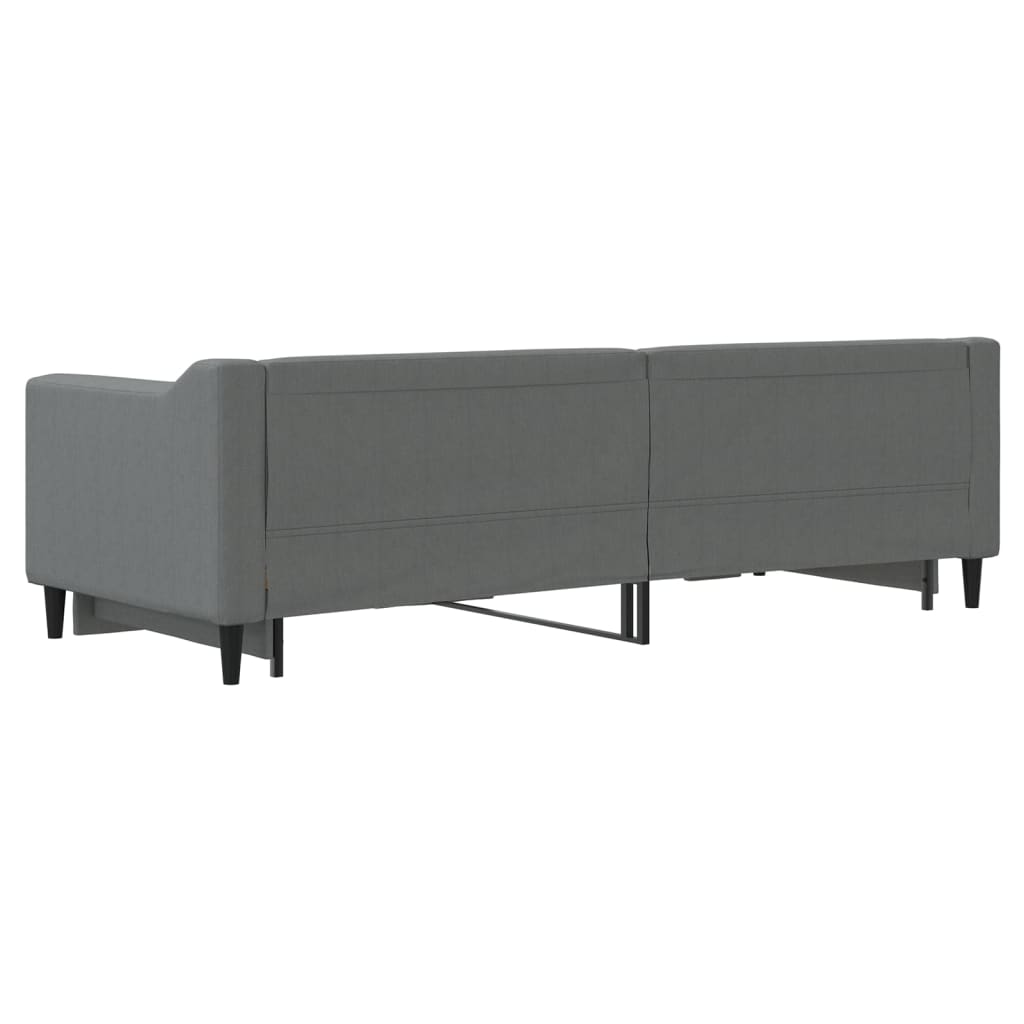 Divano Letto con Letto Estraibile Grigio Scuro 80x200 Tessuto - homemem39