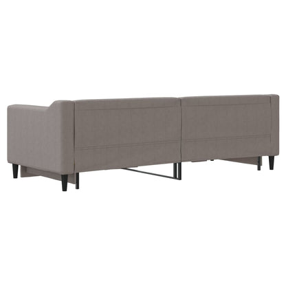Divano Letto con Letto Estraibile Tortora 80x200 cm Tessuto - homemem39