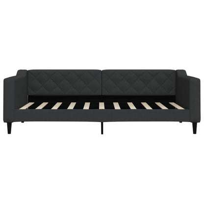 Divano Letto con Letto Estraibile Nero 90x190 cm in Tessuto | homemem39