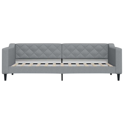 Divano Letto Estraibile Cassetti Grigio Chiaro 80x200cm Tessuto - homemem39