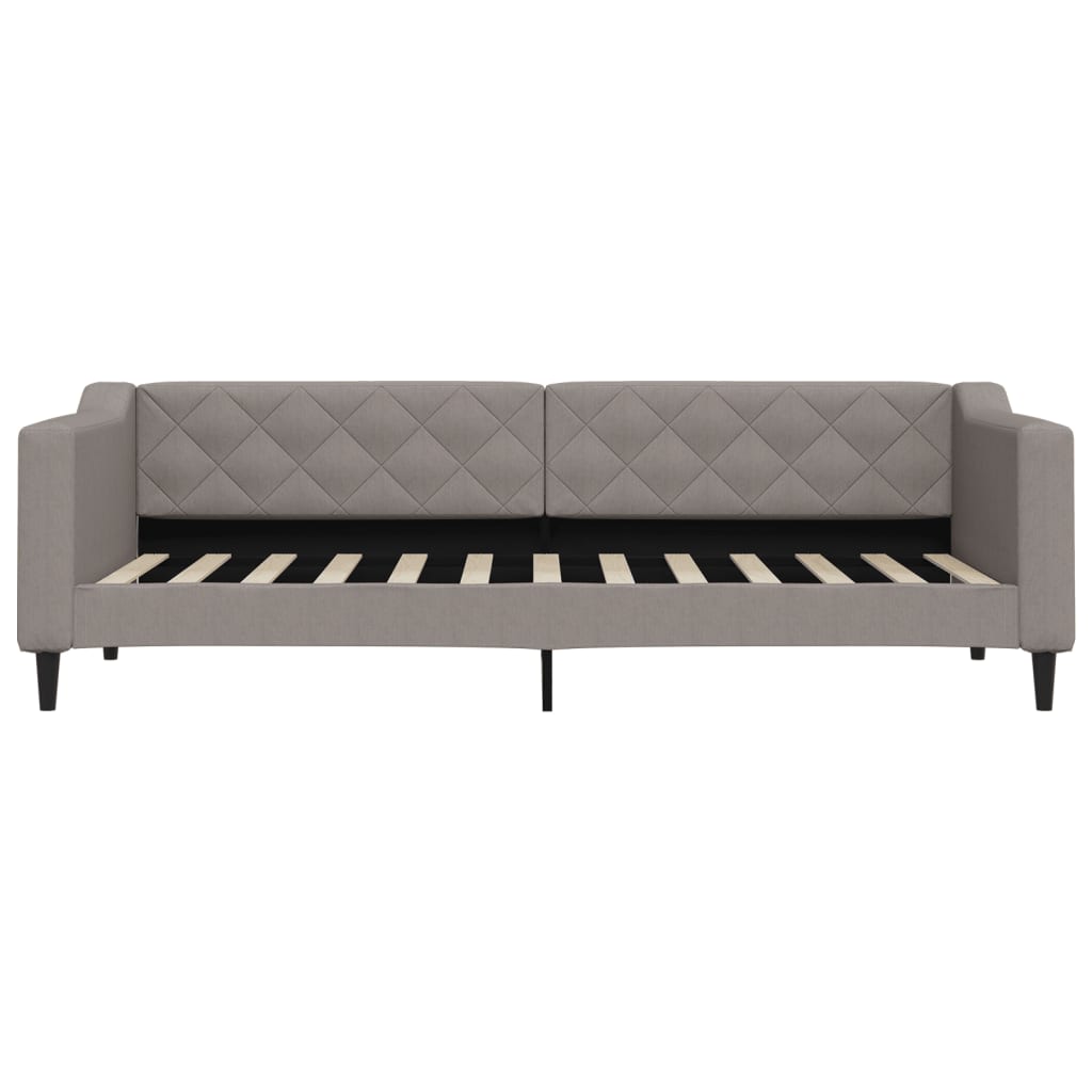 Divano Letto Estraibile con Cassetti Tortora 80x200 cm Tessuto | homemem39
