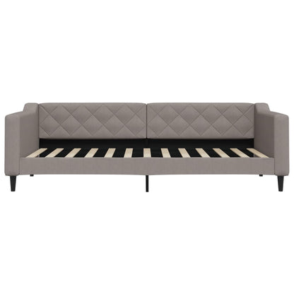 Divano Letto Estraibile con Cassetti Tortora 90x200 cm Tessuto | homemem39