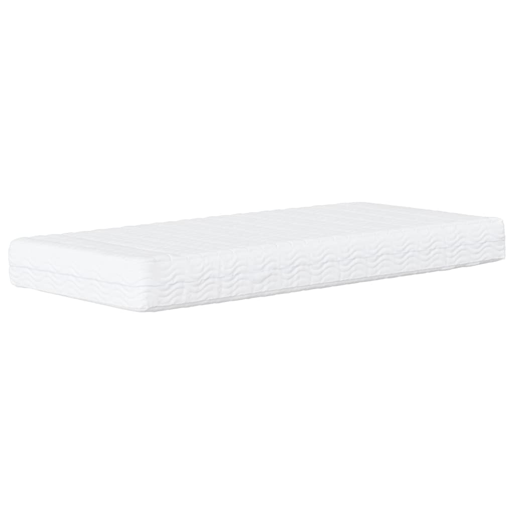 Divano Letto con Materasso Grigio Chiaro 90x190 cm in Tessuto | homemem39