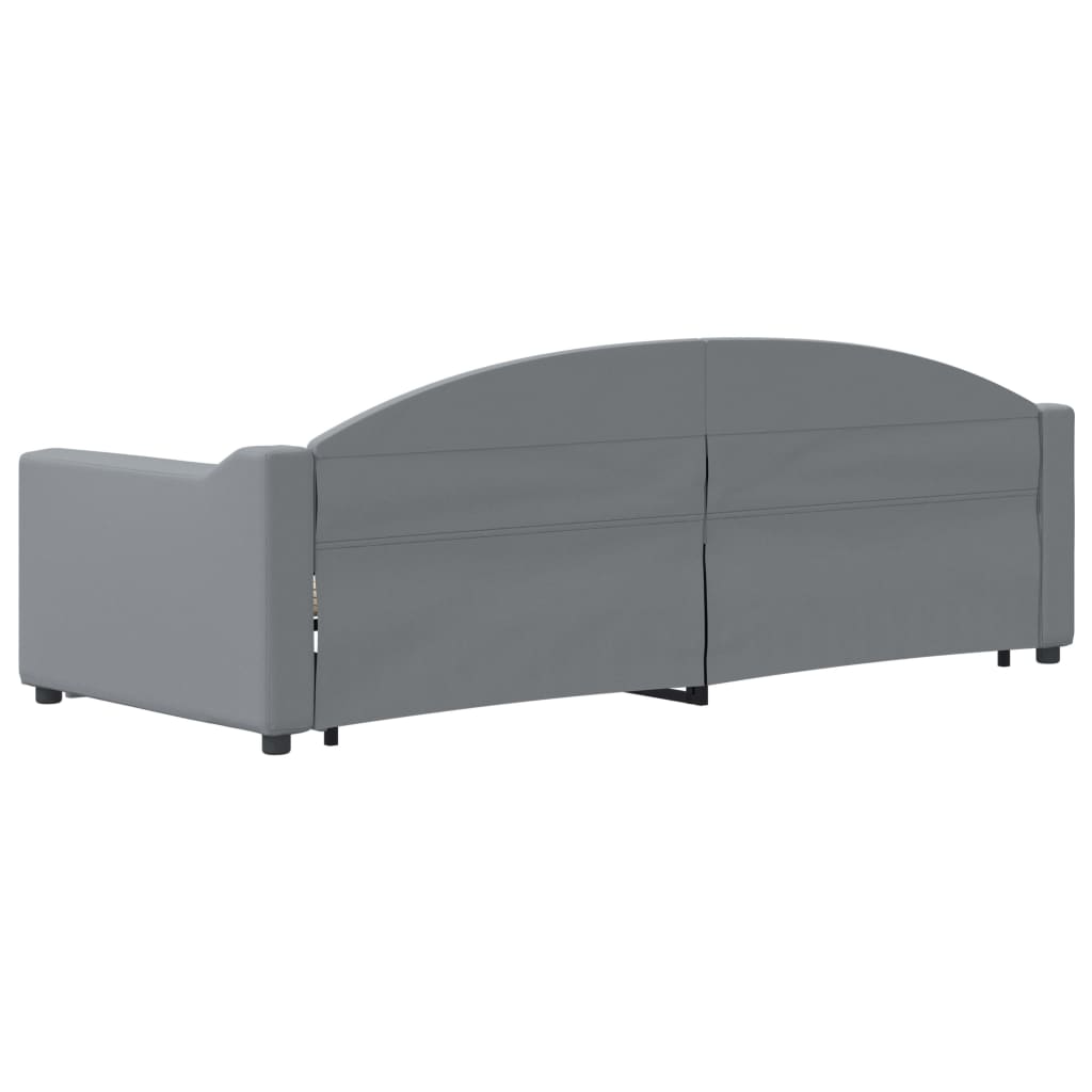 Divano Letto con Letto Estraibile Grigio Chiaro 80x200 Tessuto - homemem39