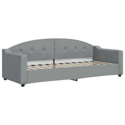 Divano Letto con Letto Estraibile Grigio Chiaro 80x200 Tessuto - homemem39