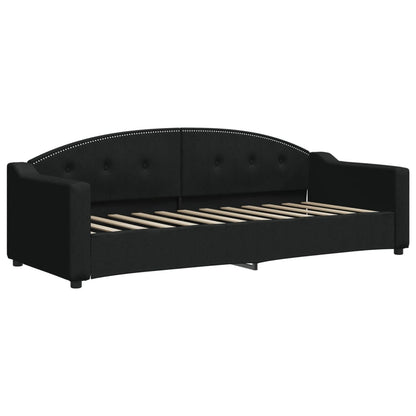 Divano Letto con Letto Estraibile Nero 80x200 Tessuto