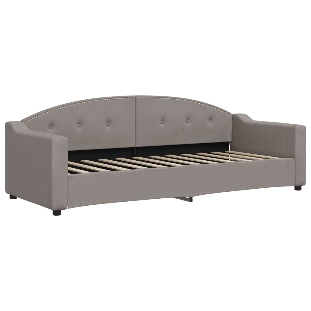 Divano Letto con Letto Estraibile Tortora 80x200 cm Tessuto | homemem39