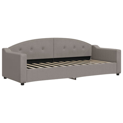 Divano Letto con Letto Estraibile Tortora 80x200 cm Tessuto | homemem39