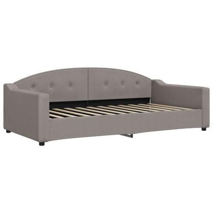 Divano Letto Estraibile con Cassetti Tortora 100x200 cm Tessuto | homemem39