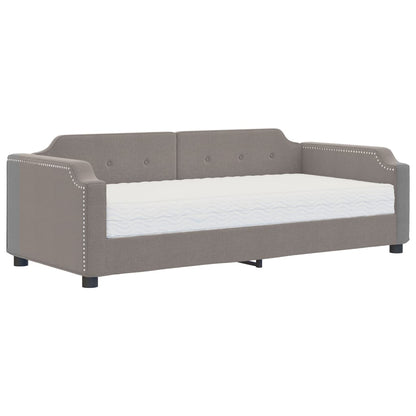 Divano Letto con Materasso Tortora 90x200 cm in Tessuto - homemem39