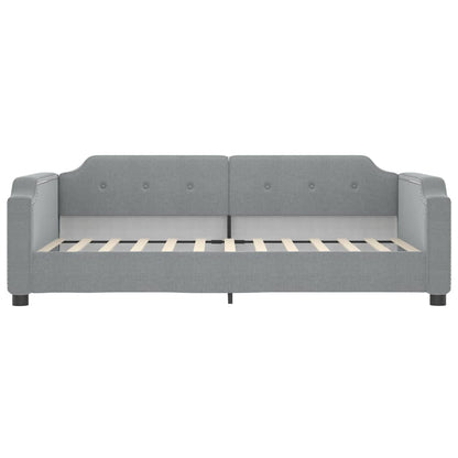 Divano Letto con Letto Estraibile Grigio Chiaro 80x200 Tessuto - homemem39