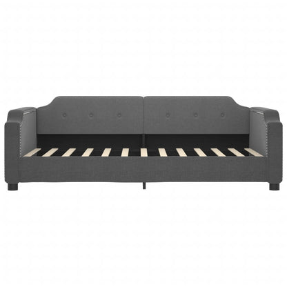 Divano Letto con Letto Estraibile Grigio Scuro 80x200 Tessuto | homemem39