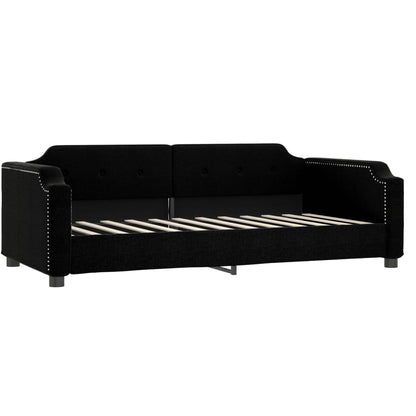 Divano Letto con Letto Estraibile Nero 80x200 Tessuto | homemem39